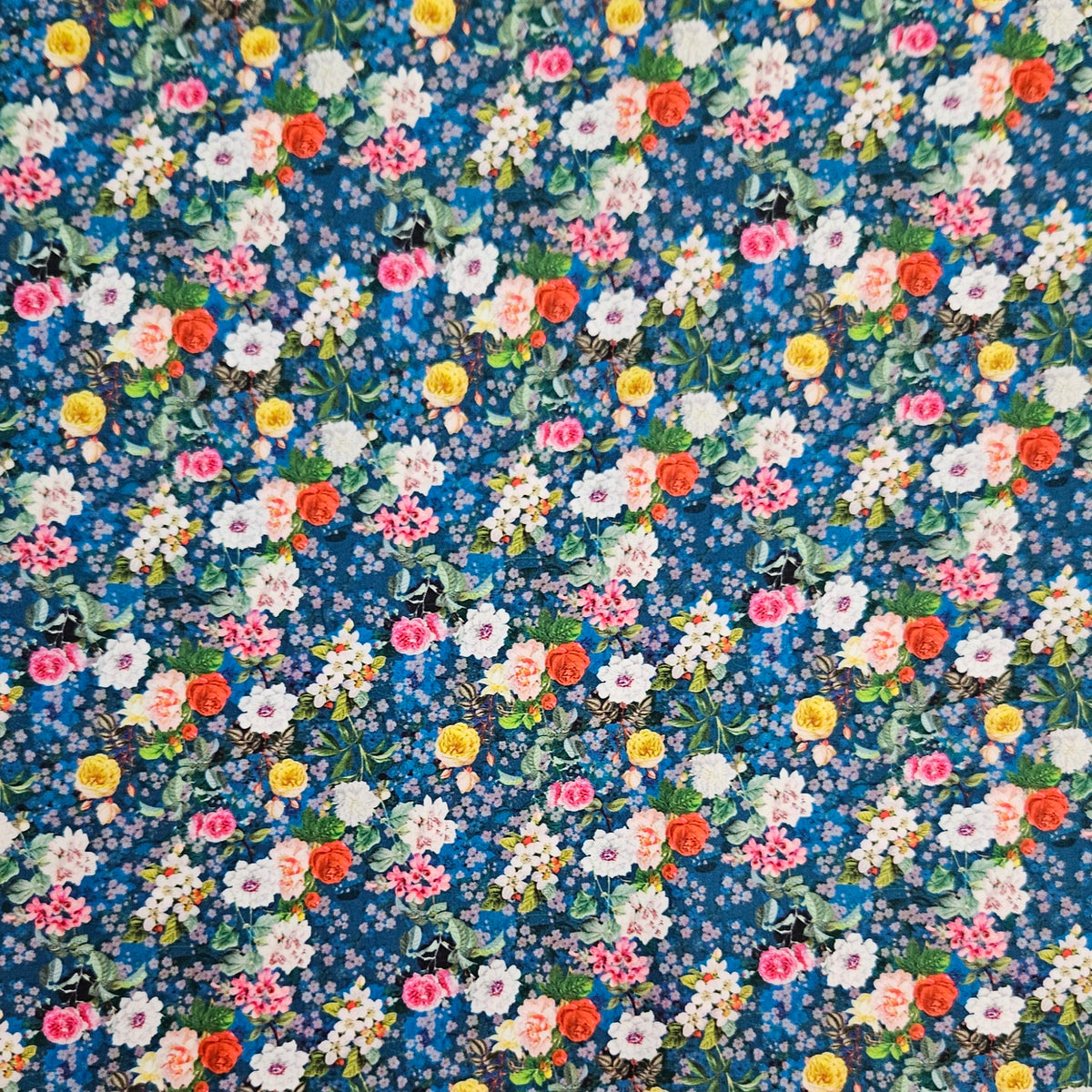 Mini Florals - Rose Garden Blue 77602