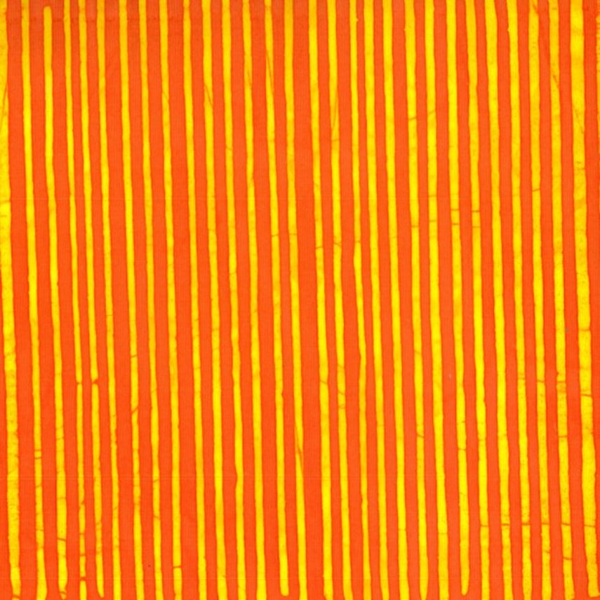 Batik - 2147 Horizontal Stripes Orange and Yellow