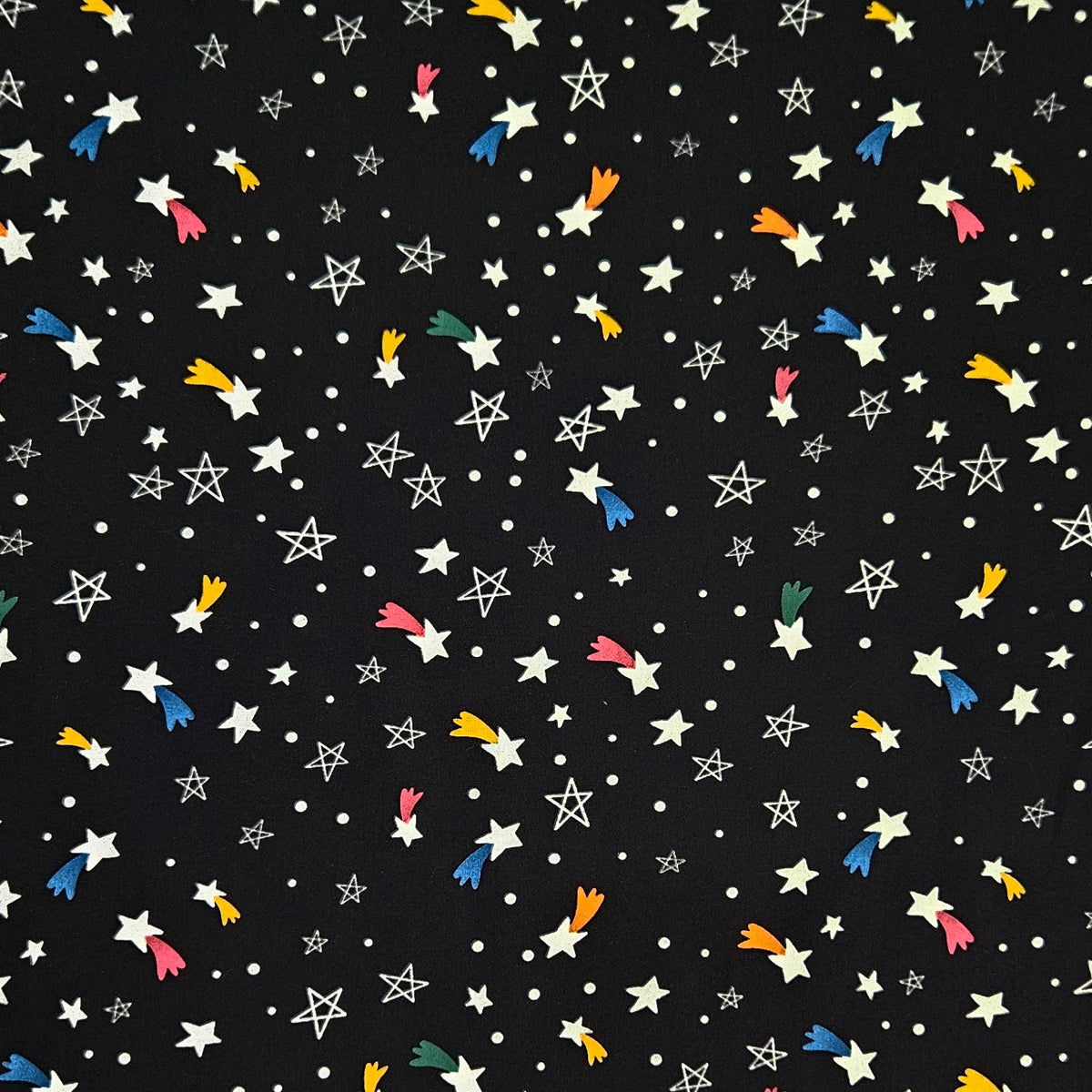 Blast Off! - Shooting Stars on Black