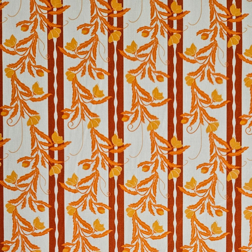 Budding Vine Striped - Orange
