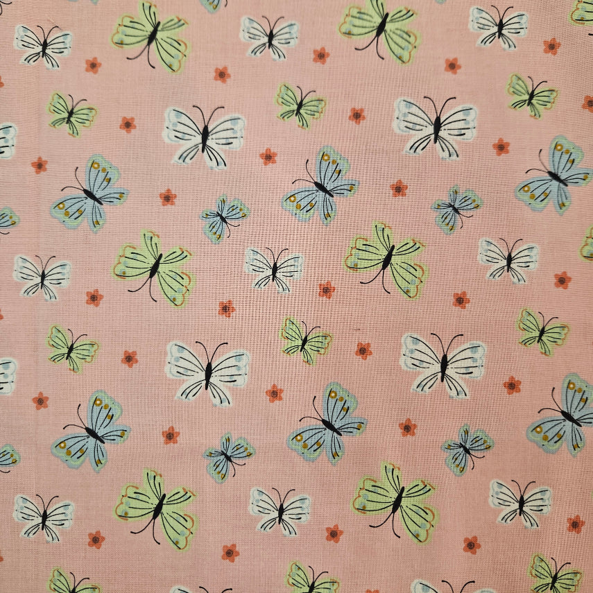 Butterfly Blossom - Butterflies on Pink