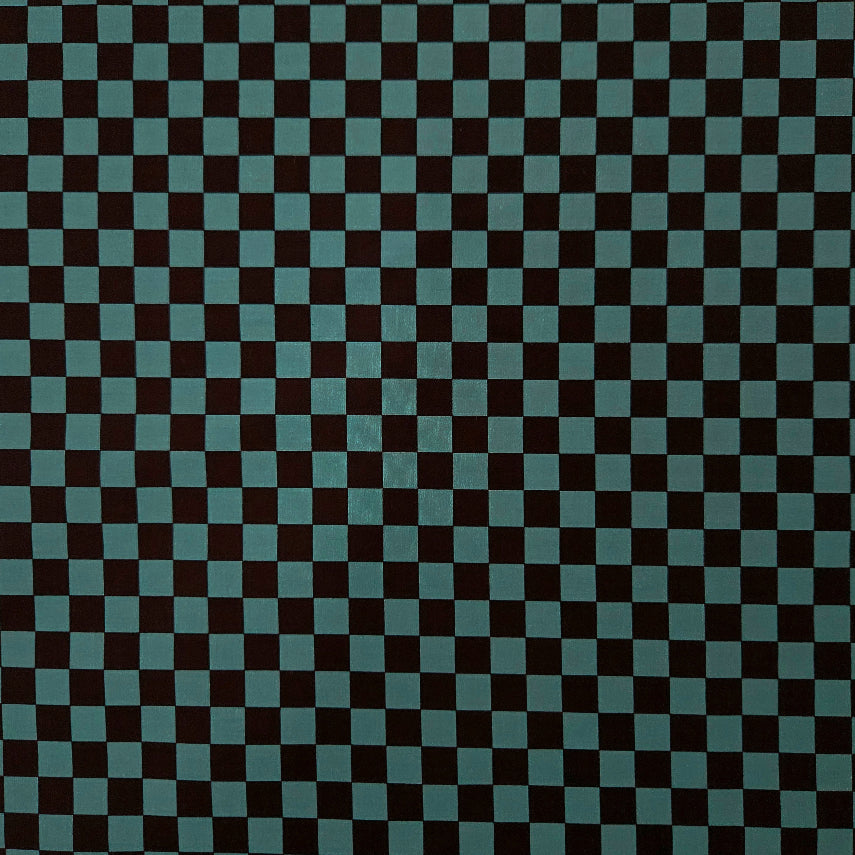 Check - Black and Teal - 10mm