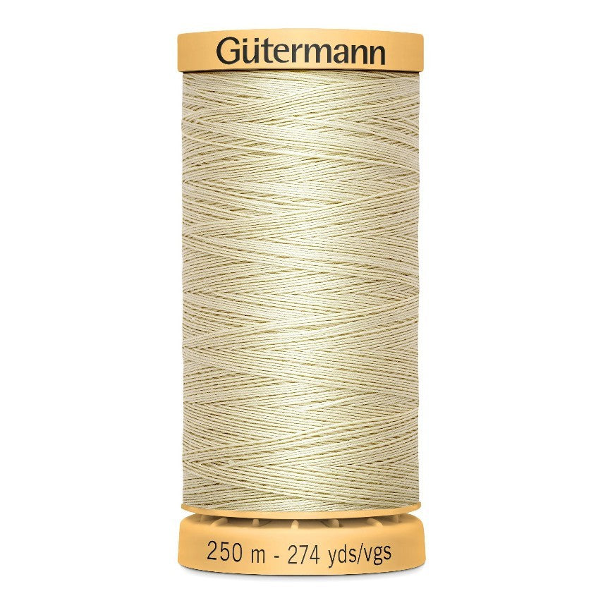 Gutermann 250m Cotton Thread - Col.828 - Cream