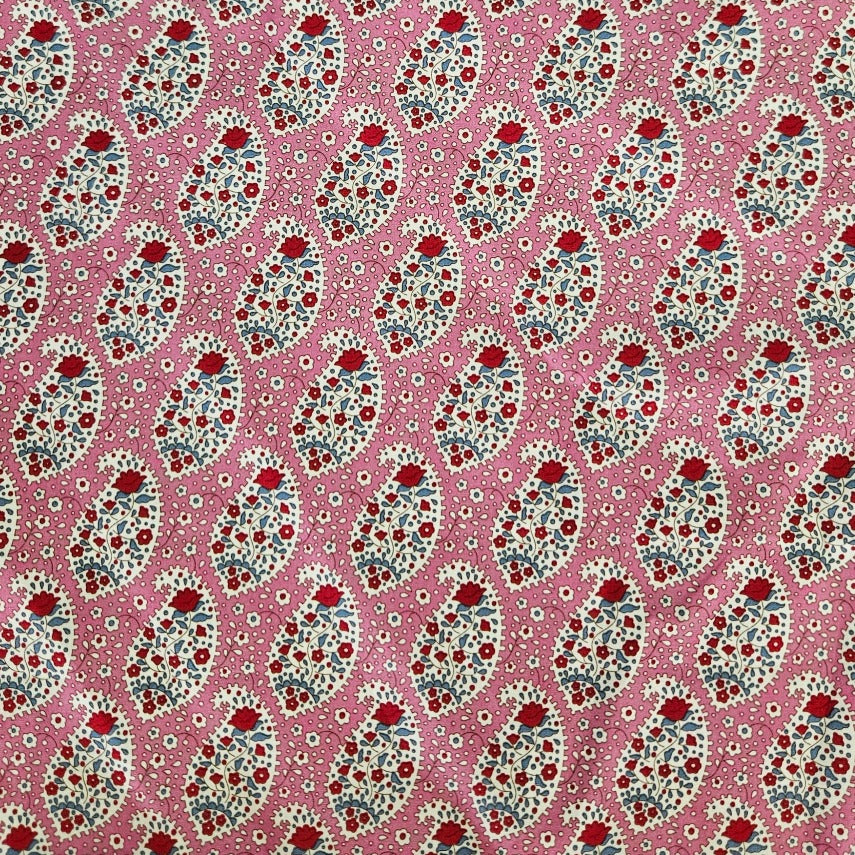 Floral Paisley on Pink