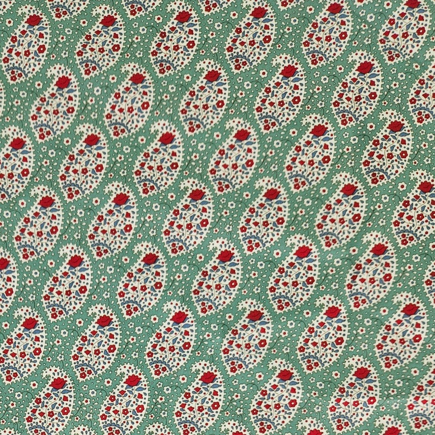 Floral Paisley on Sage