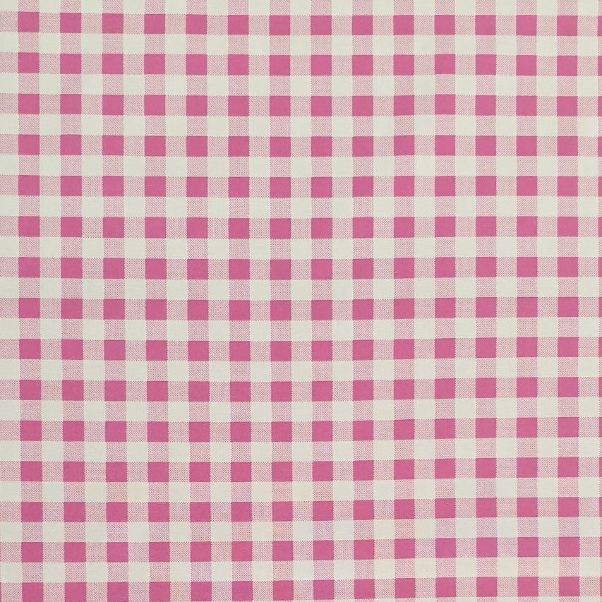 Gingham 10mm Hot Pink