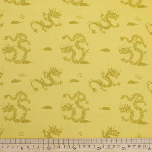 Chinese - Dragons on Yellow