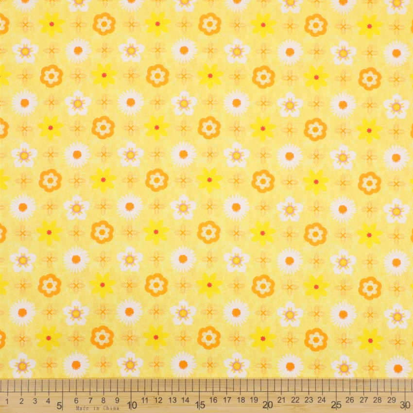 Summer Florals - Yellow Tiles