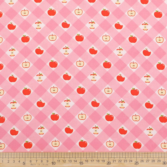 Apple Gingham - Pink