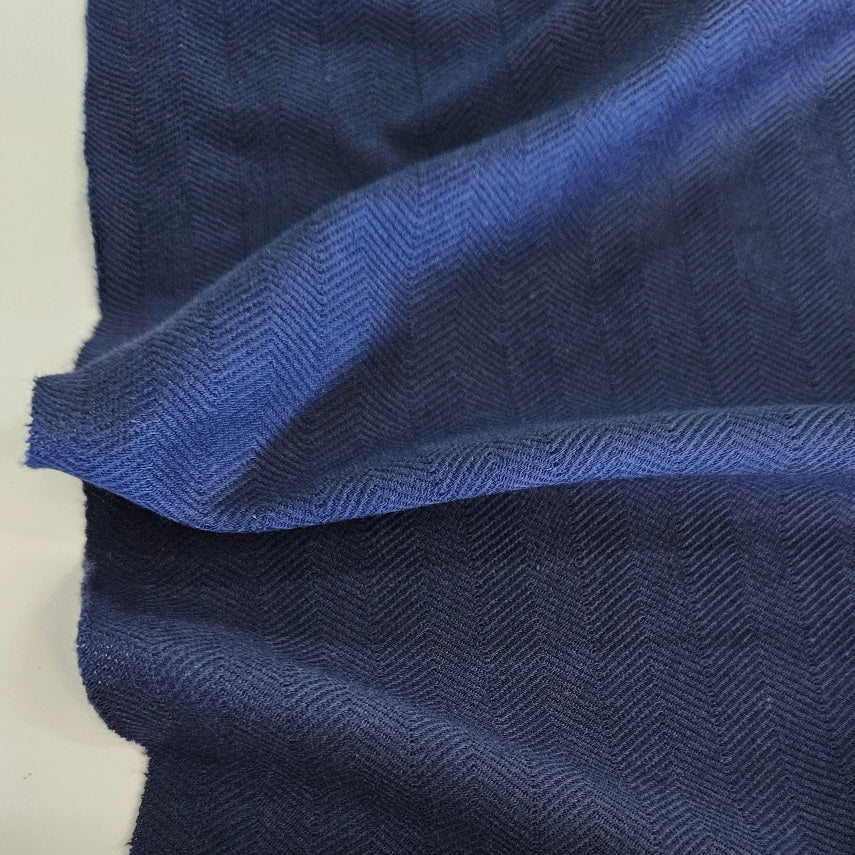Knit - Herringbone Self Stripe - Navy