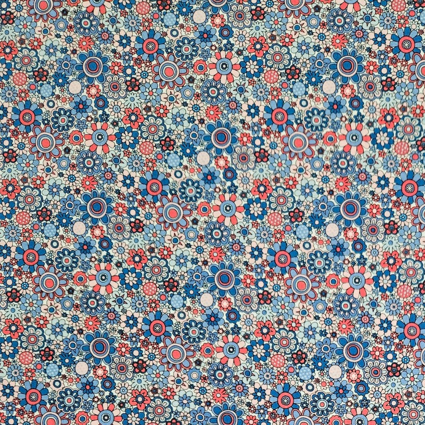 Liberty - Carnaby Collection - Paradise Petals A Blue