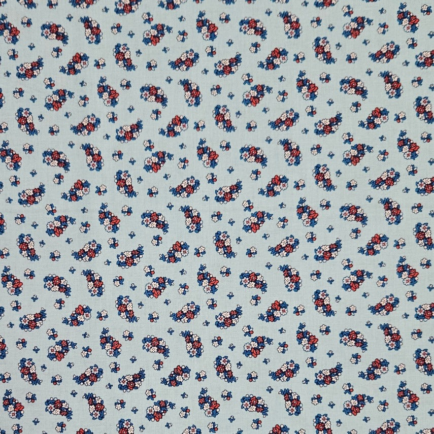 Liberty - Carnaby Collection - Portobello Paisley A Light Blue