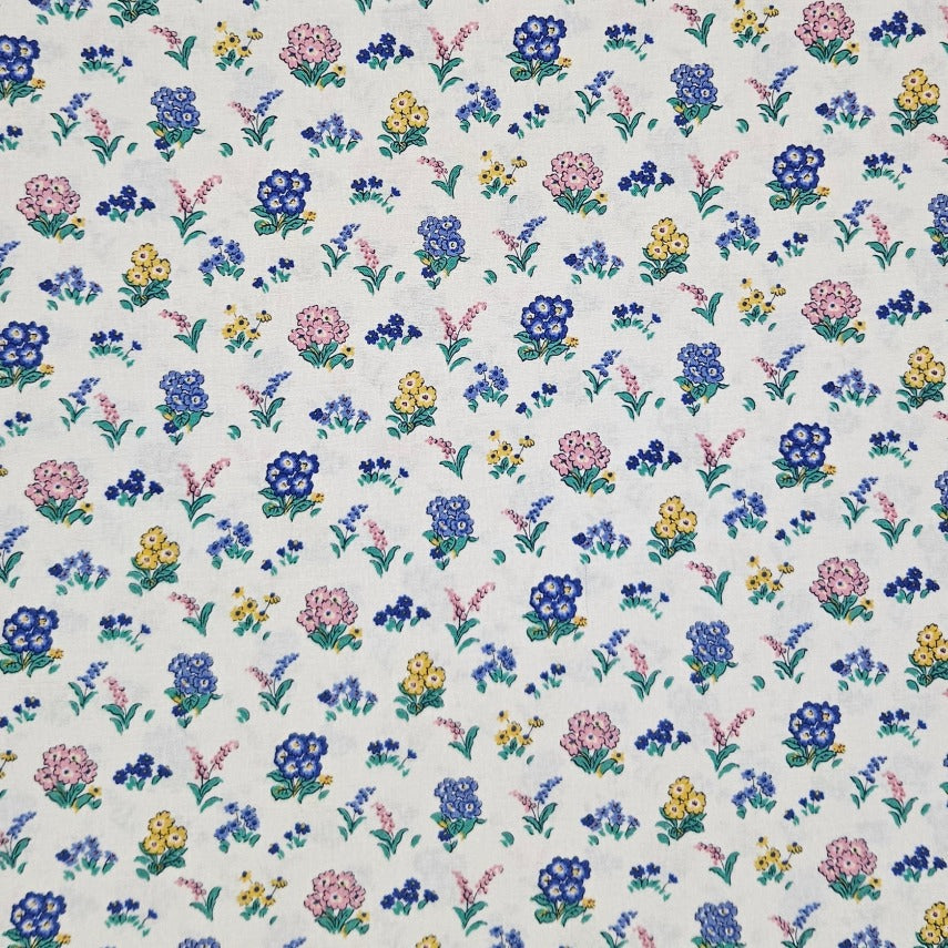 Liberty - Flower Show Sunrise Collection - Kensington Gardens C White