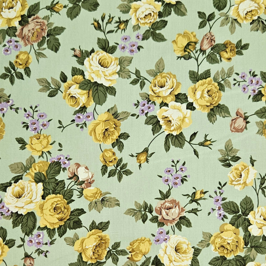 Melody Floral on Green