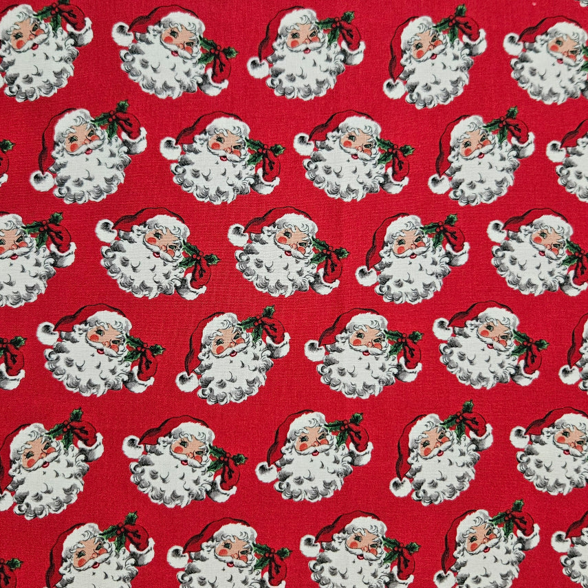 Old Fashioned Christmas - Santa on Red