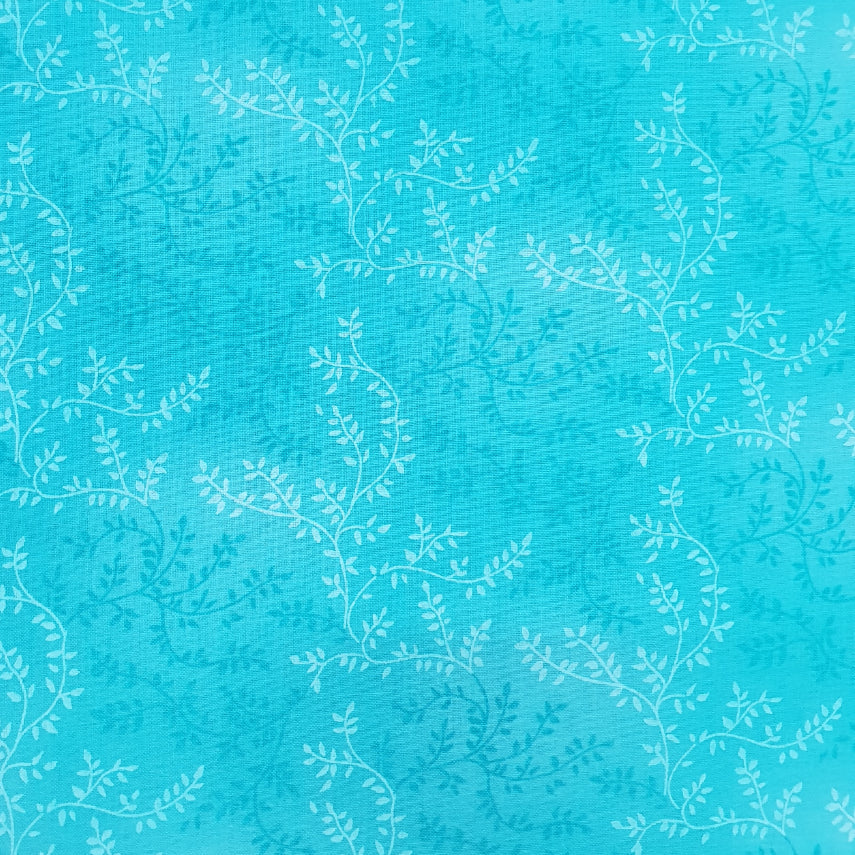 Quilt Backing - Vine - Turquoise