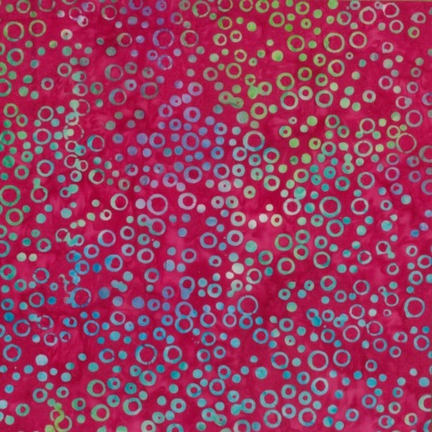 Batik Quilt Backing - 1464 Bubbles on Pink