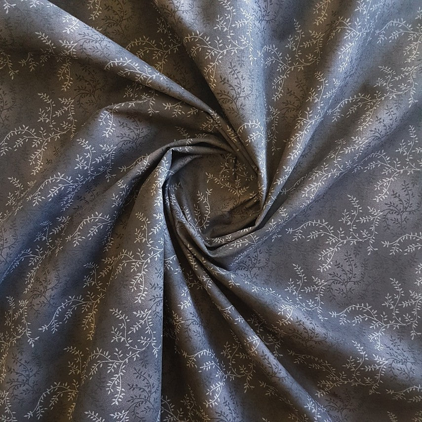 Quilt Backing - Vine - Black
