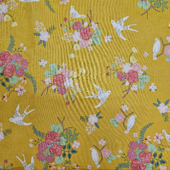 compare product Emma - Birds and Florals on Yellow