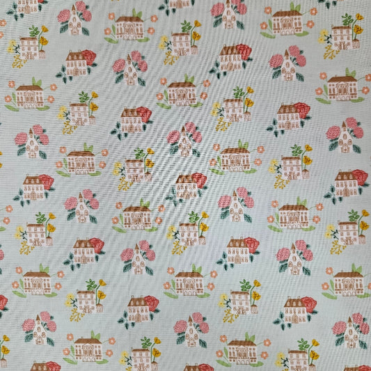 Emma - Houses on Light Green