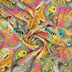 RAYON - Bright Paisley Orange