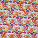 COTTON SATEEN - Geometric Flowers Orange