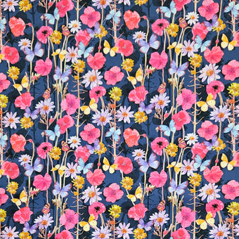 compare product COTTON SATEEN - Butterflies and Florals