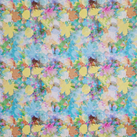 COTTON SATEEN - Stained Glass Blue