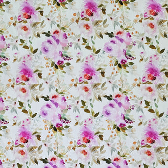 compare product COTTON SATEEN - Spring Florals Purple