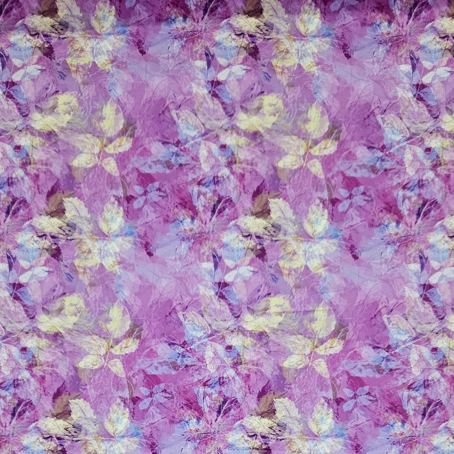 COTTON SATEEN - Layered Foliage Purple
