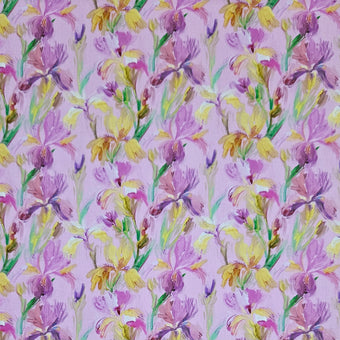 compare product COTTON SATEEN - Painted Florals Purple