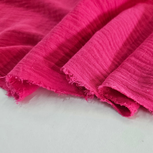 Double Gauze Muslin - Hot Pink