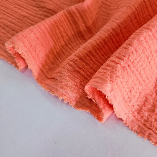 Double Gauze Muslin - Coral