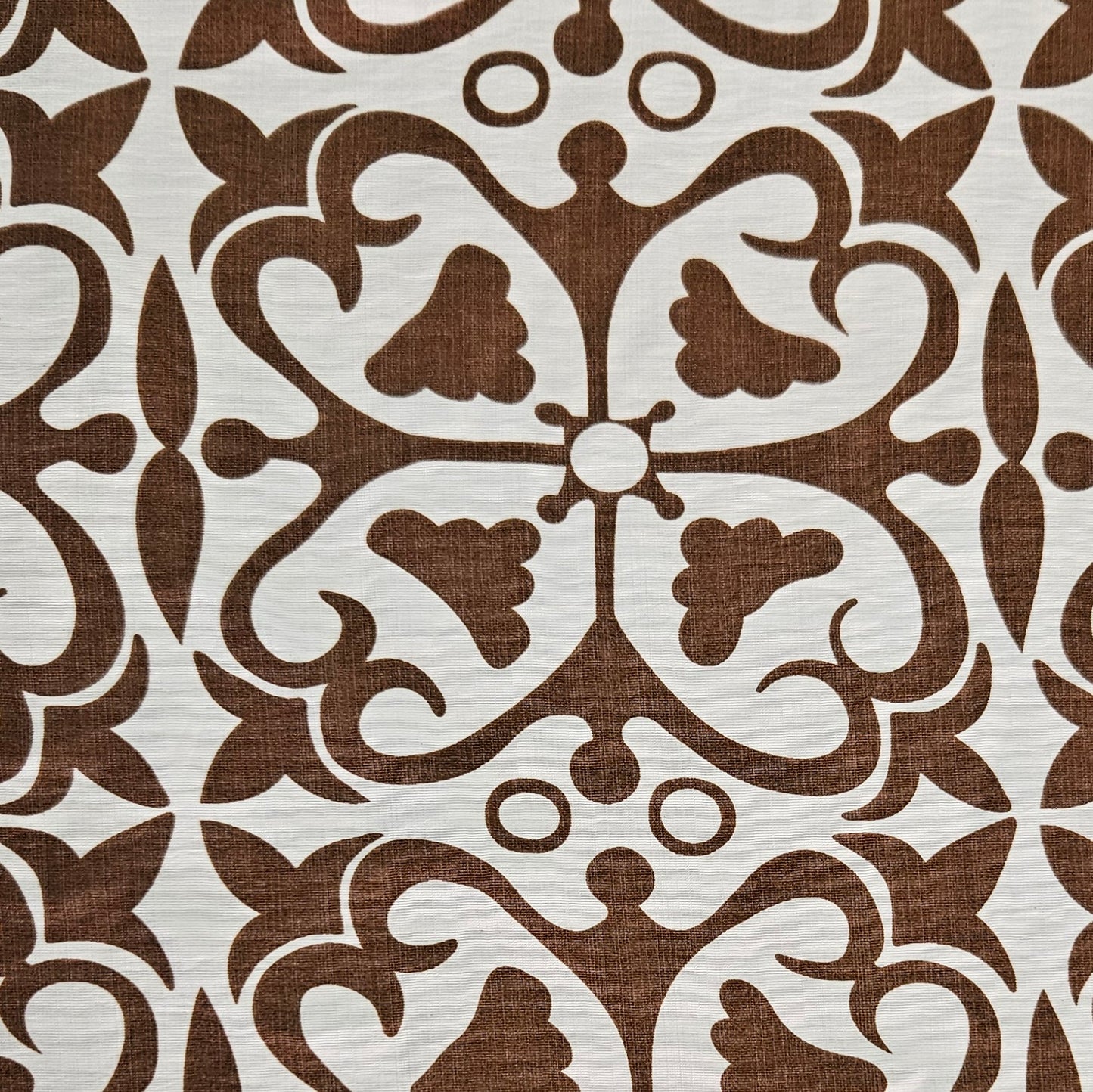 Ornate Print in Brown