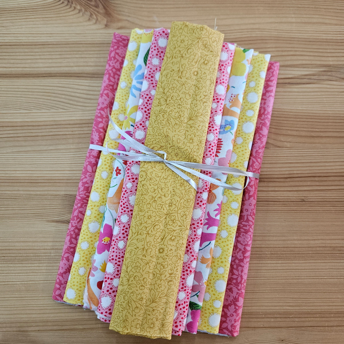 Remnant Craft Fabrics - Pink and Yellow Liberty