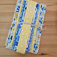 Remnant Craft Fabrics - Blue and Yellow Liberty
