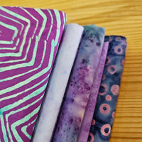 Remnant Craft Fabrics - Purple and Blue Batik