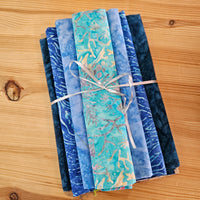 Remnant Craft Fabrics - Blue Batik