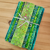 Remnant Craft Fabrics - Green Batik