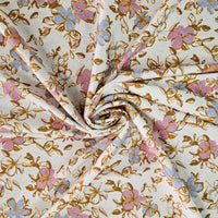 Jacquard - Florals on White