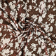 Satin - Pink Florals on Brown
