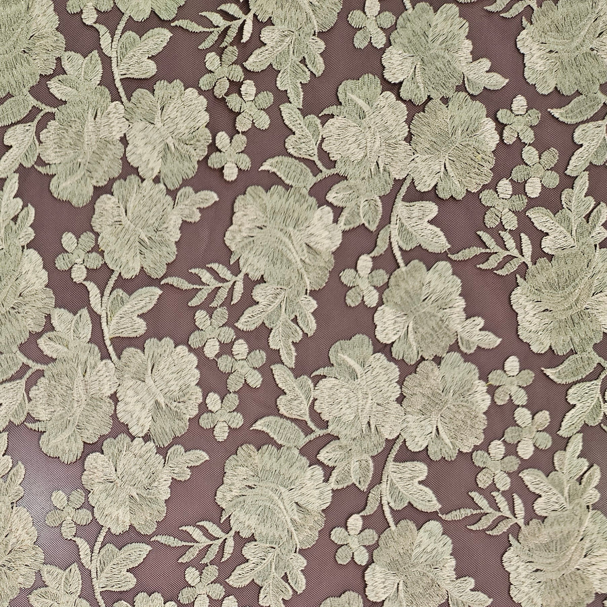 Double Scalloped Edged Lace - Gold Floral