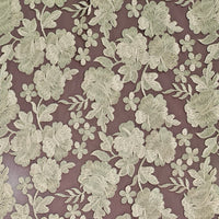 Double Scalloped Edged Lace - Gold Floral