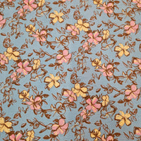 Jacquard - Florals on Blue