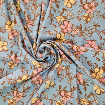 compare product Jacquard - Florals on Blue