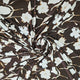 KNIT - Cream Florals on Brown