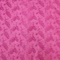 Jacquard Satin - Pink Floral