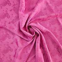 Jacquard Satin - Pink Floral