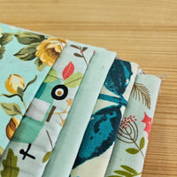 Remnant Craft Fabrics - Aqua Prints