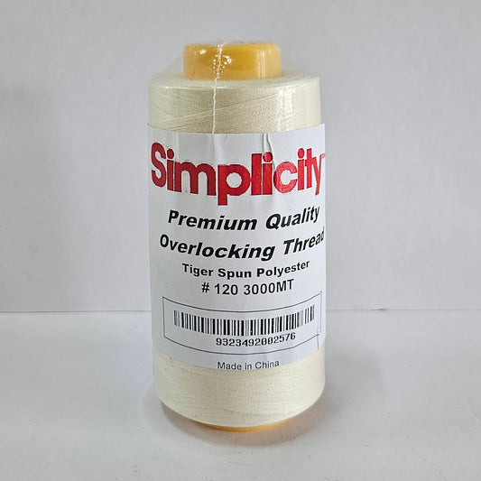 Overlocking Thread - 3000mt - Cream